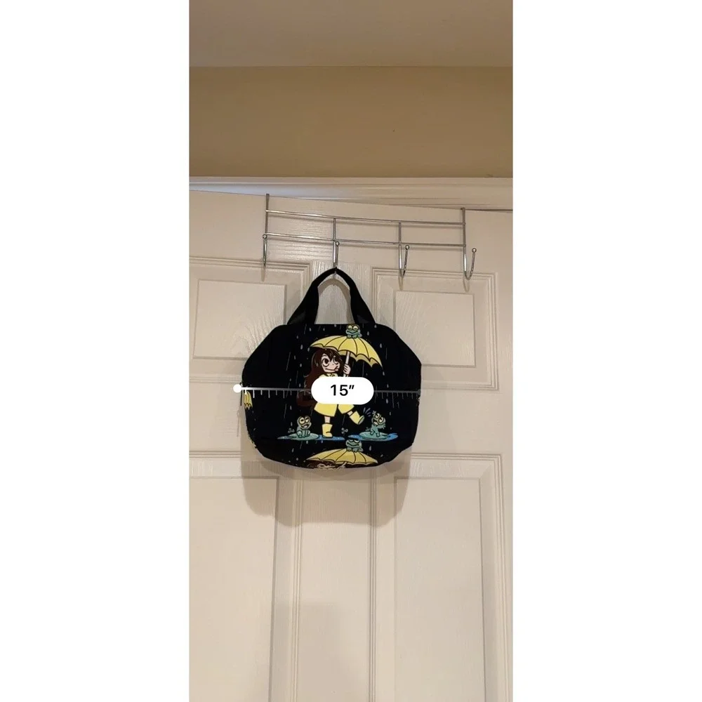 My Hero Academia Tsuyu Asui Froppy Insulated Lunch Bag Anime Tote Black